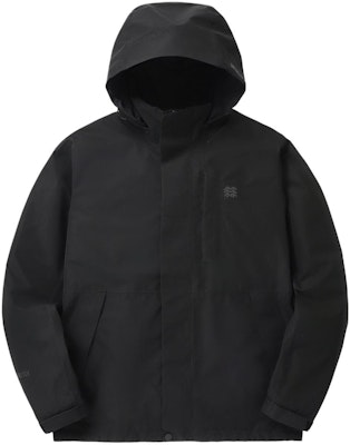 코오롱스포츠 블랙 후드 로고 집업 자켓 V2JGX24121-BLK Order 코오롱스포츠 블랙 후드 로고 집업 자켓 V2JGX24121-BLK