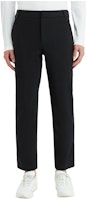 KOLON SPORT Black Mid-Waist Straight Casual Pants with Zipper LHLP4MT505 KOLON SPORT Black Mid-Waist Straight Casual Pants with Zipper LHLP4MT505