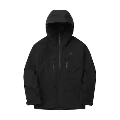 KOLON SPORT GORE-TEX Waterproof Windproof Hooded Jacket - Black. JWJGW23211BLK