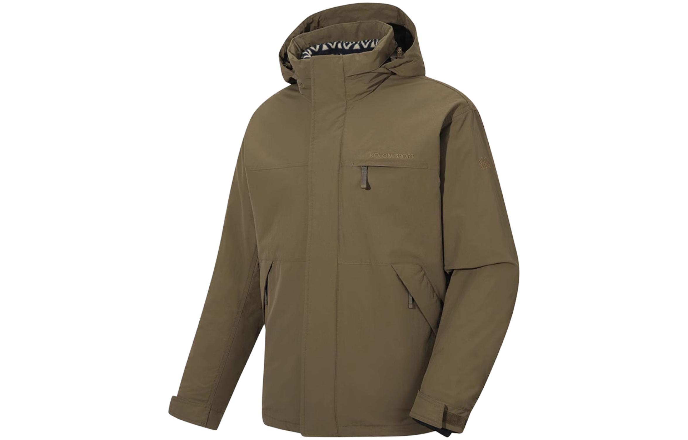 KOLON SPORT  Hooded Fleece-Lined 3-in-1 Zip Jacket Outdoor Casual Wear JWJJW22231 圖 2