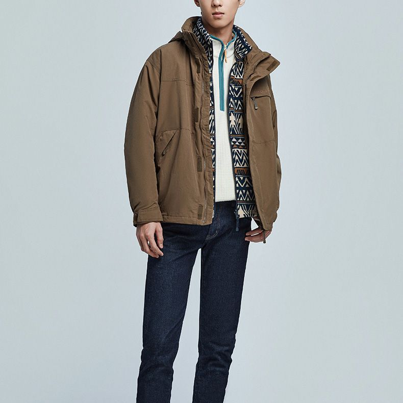 KOLON SPORT  Hooded Fleece-Lined 3-in-1 Zip Jacket Outdoor Casual Wear JWJJW22231 圖 4