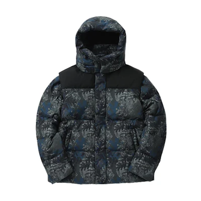 KOLON SPORT Hooded Oversized Thick Down Jacket in Dark Khaki. TLJDW23615