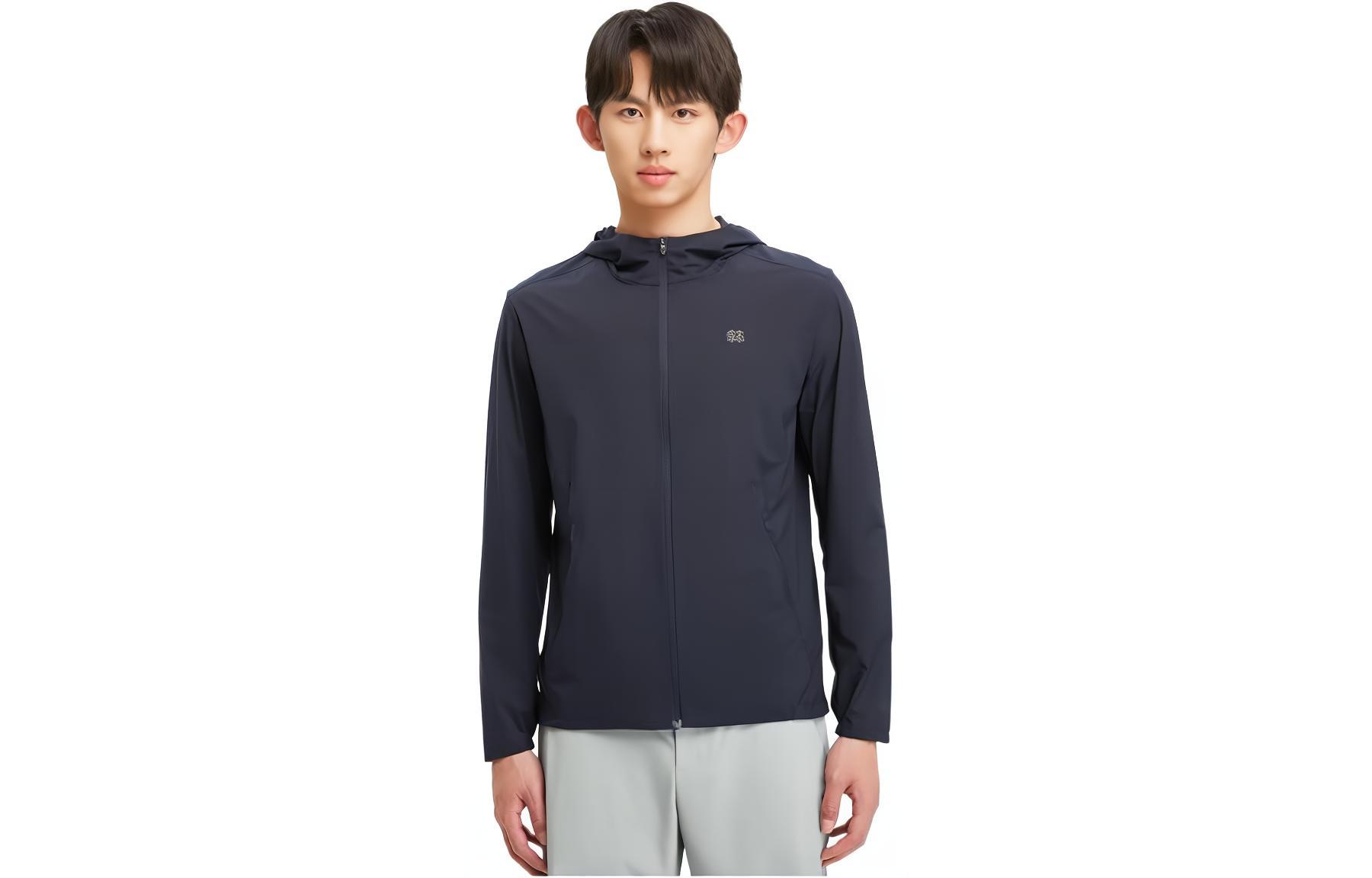 Kolon Sport  Logo Graphic Zip-Up Hooded Jacket LHJK4MN107