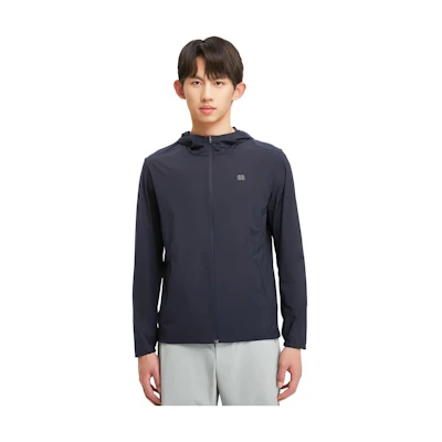 Kolon Sport Logo Graphic Zip-Up Hooded Jacket LHJK4MN107