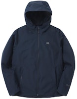 KOLON SPORT Solid Color Zip-Up Hooded Jacket - Navy Blue 6MJWX24101-NAY KOLON SPORT Solid Color Zip-Up Hooded Jacket - Navy Blue 6MJWX24101-NAY