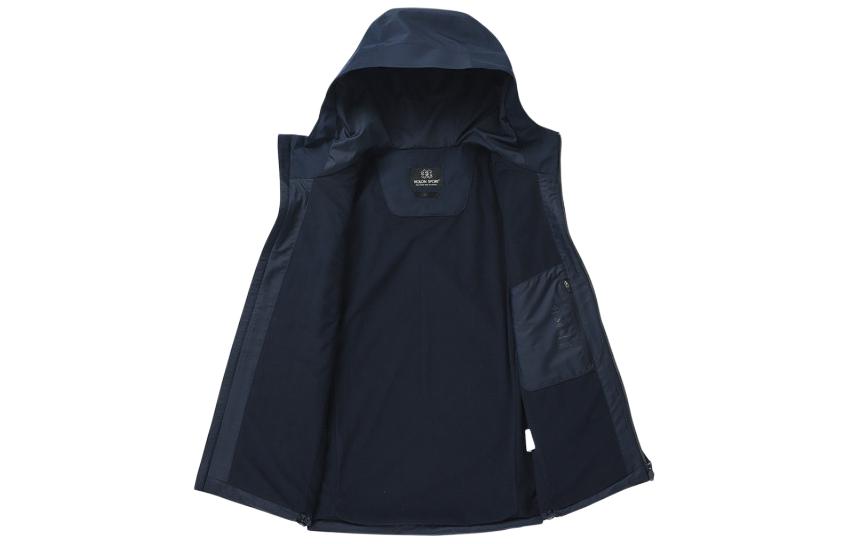 Shop 可隆运动纯色拉链连帽夹克 - 海军蓝 6MJWX24101-NAY