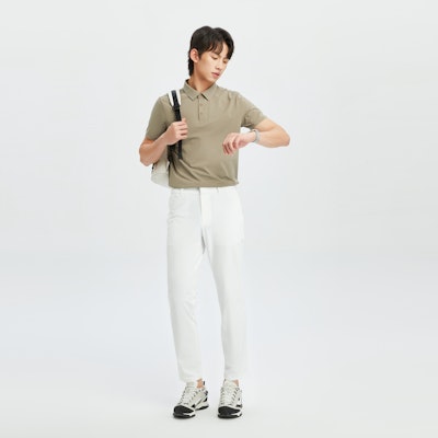 KOLON SPORT 防潑水涼感休閒商務長褲 LHLP4MT5672024 5