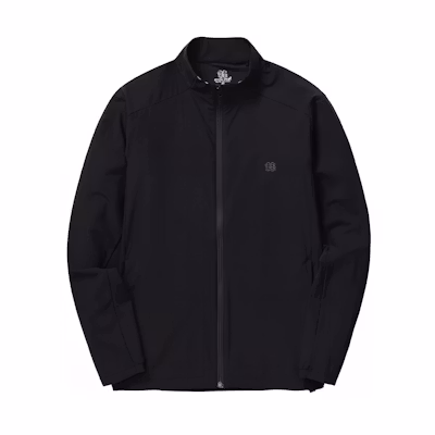 KOLON SPORT Black Zip-Up Stand Collar Jacket JWJJM24321BLK