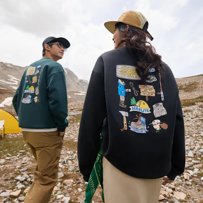 KOLON SPORT 露营男女通用防静电图案圆领卫衣 LUMT4WTT54 11