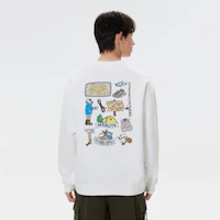Cheap KOLON SPORT 萬用抗靜電印花圓領長袖上衣 LUMT4WTT54