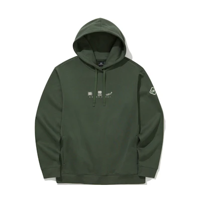 KOLON SPORT CAMPING Chenille Fleece Hoodie - Simple Warm Design LHMT2WT563