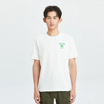 可隆户外露营系列男女同款宽松短袖外套户外印花 LURT4MTT60 3