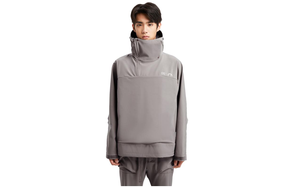 KOLON SPORT CMF Windproof Hoodie Unisex Grey Beige Casual Sportswear LUMT3WT911-TA