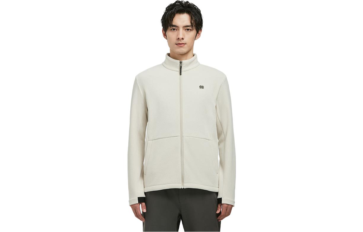 KOLON SPORT Fleece Jacket - Solid, Warm, Casual Zip-up with Stand Collar LHFJ2WN181VY