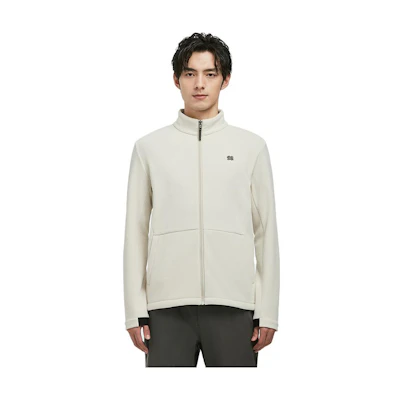 KOLON SPORT Fleece Jacket - Solid, Warm, Casual Zip-up with Stand Collar LHFJ2WN181VY