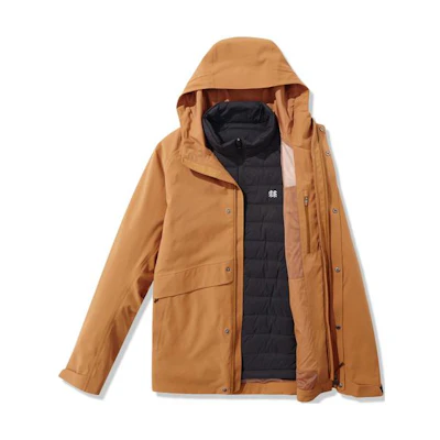 KOLON SPORT FW23 Waterproof 3-in-1 Outdoor Jacket with Down Liner Unisex LHJK3WNT87V