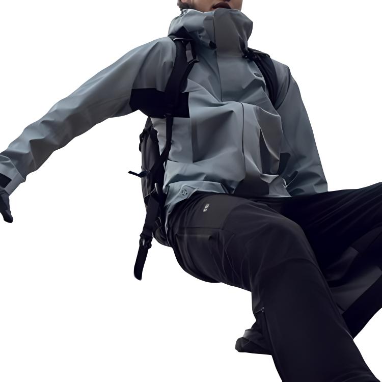 Sizing 可隆户外GAIA PRO浅蓝色防水防风登山夹克 LHGJ4AN219