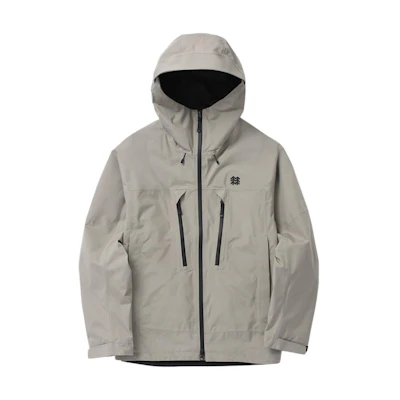 Kolon Sport GORE-TEX Windproof Waterproof Hooded Jacket Grey. JWJGW23211MUD