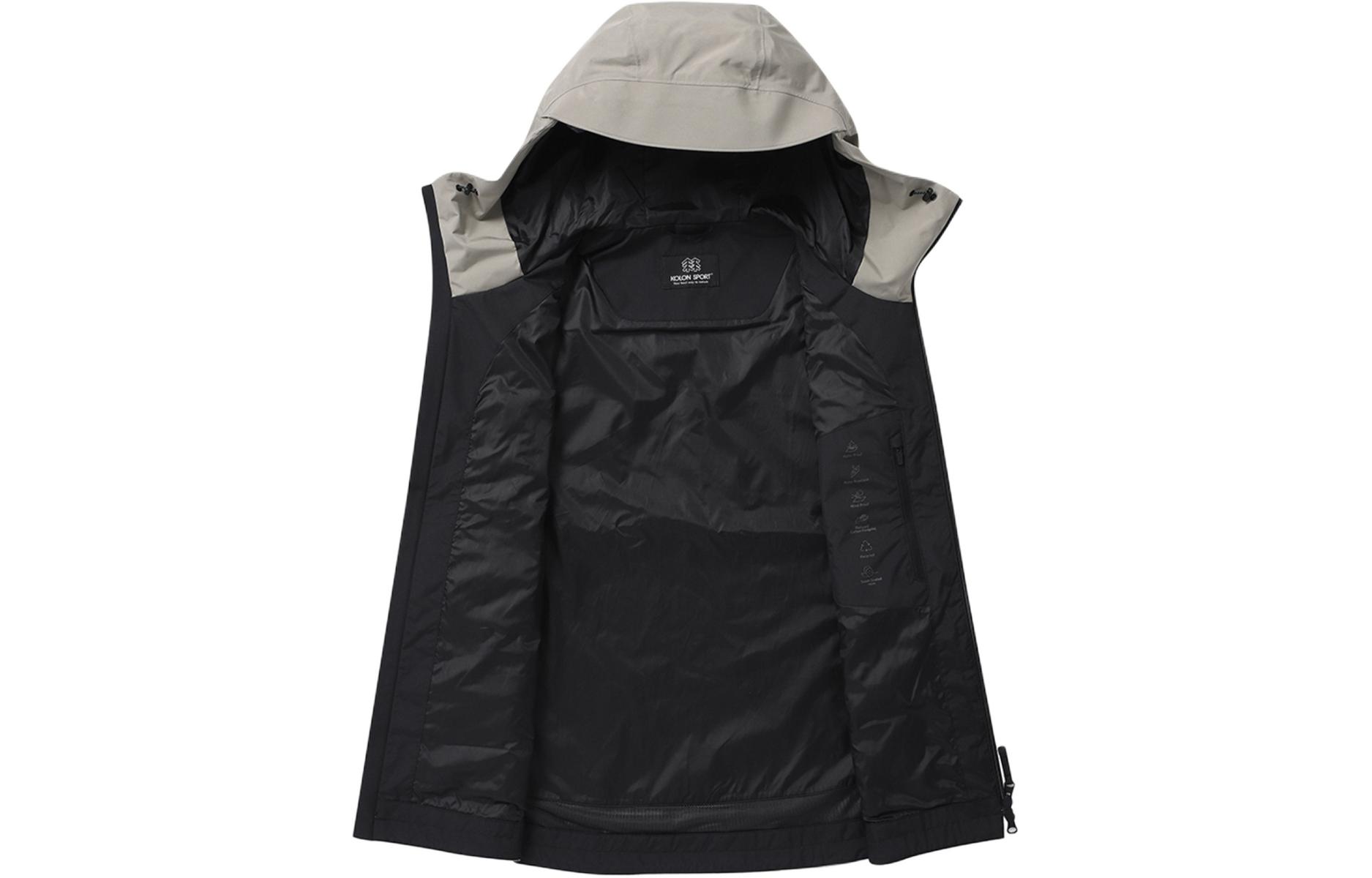 Shop 可隆户外GORE-TEX防风防水连帽夹克灰色款 JWJGW23211MUD