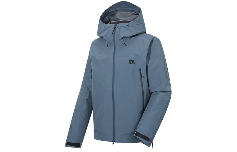 KOLON SPORT GTX PRO 3L Hooded Zip Jacket - Gray Blue JWJGX22081-GBU