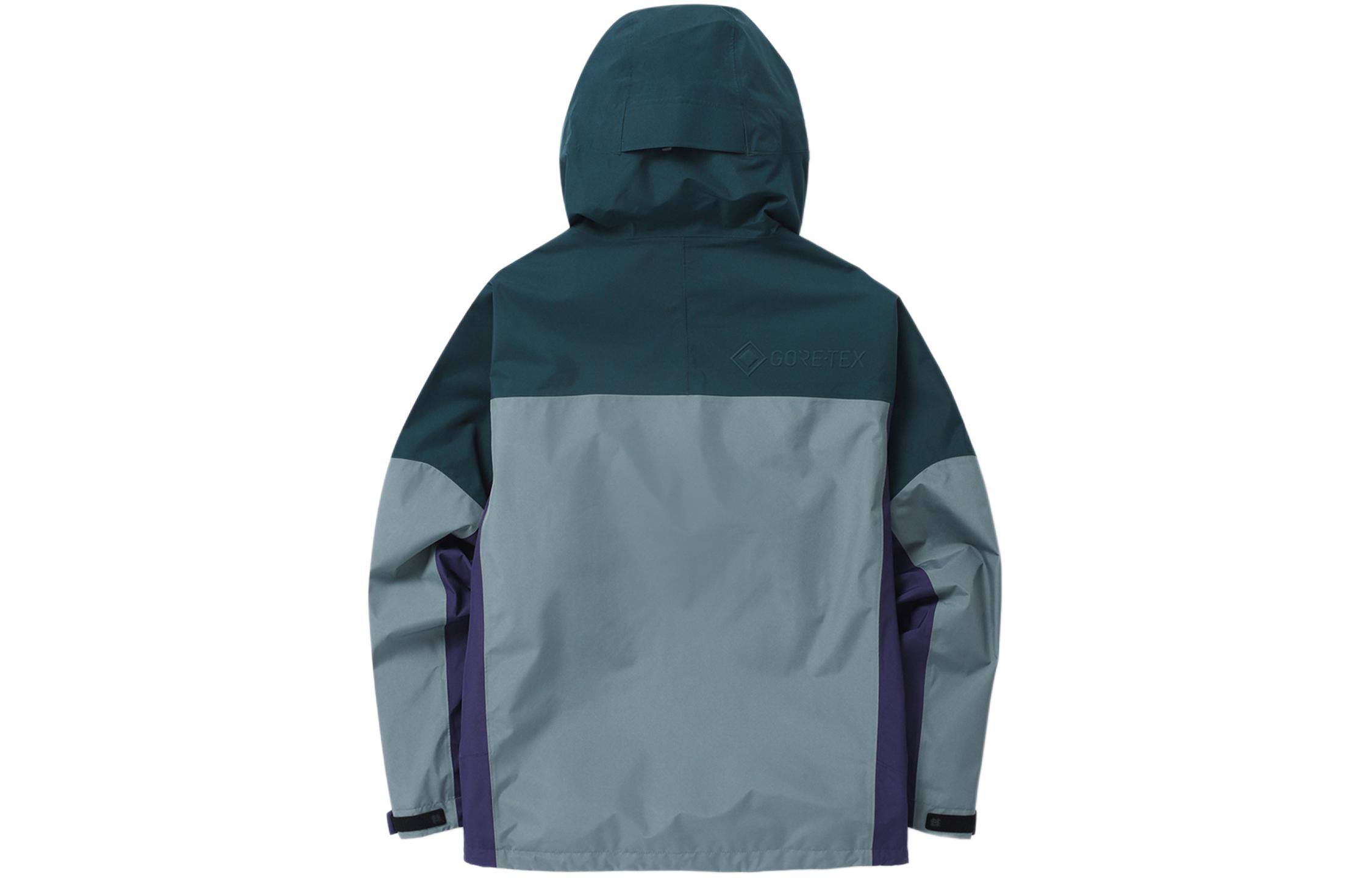 Lookbook KOLON SPORT Gore-Tex Jaket Lelaki Biru Kalispas Tahan Air & Angin Multi-Poket JWJGW23211DGR