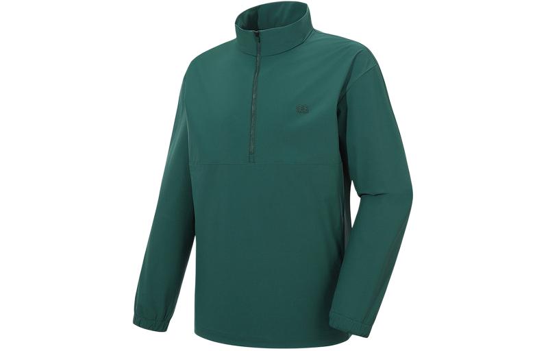 KOLON SPORT Green Outdoor Half-Zip High-Neck Jacket JWTBS23151GRE