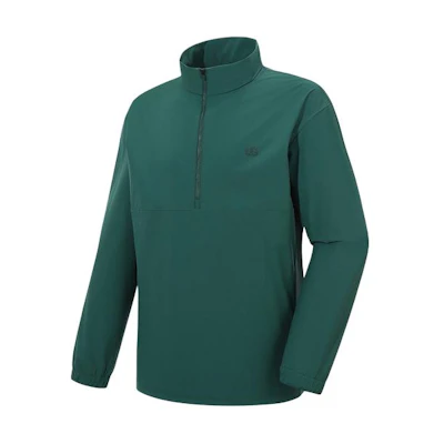 KOLON SPORT Green Outdoor Half-Zip High-Neck Jacket JWTBS23151GRE