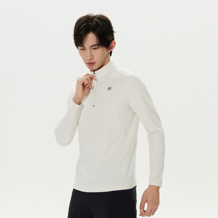 Shop KOLON SPORT 快乾半拉鍊長袖戶外登山衫 LHZT4AN109
