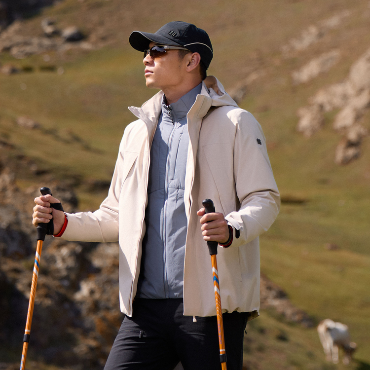 Sizing 코오롱스포츠 방수 방풍 로고 디자인 초경량 하이킹 자켓 LHJK4WNT15