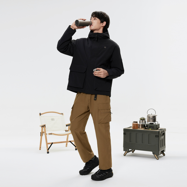 Sizing KOLON SPORT 防水防風 多ポケット フード付き アウトドアジャケット ユニセックス LUPJ4WTT09