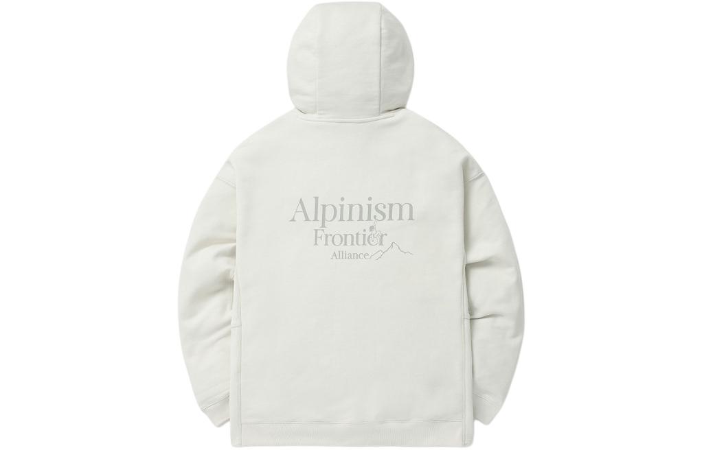 Shop KOLON SPORT 男女連帽衫 後背字母印花設計 休閒套頭款 TLTBS24411