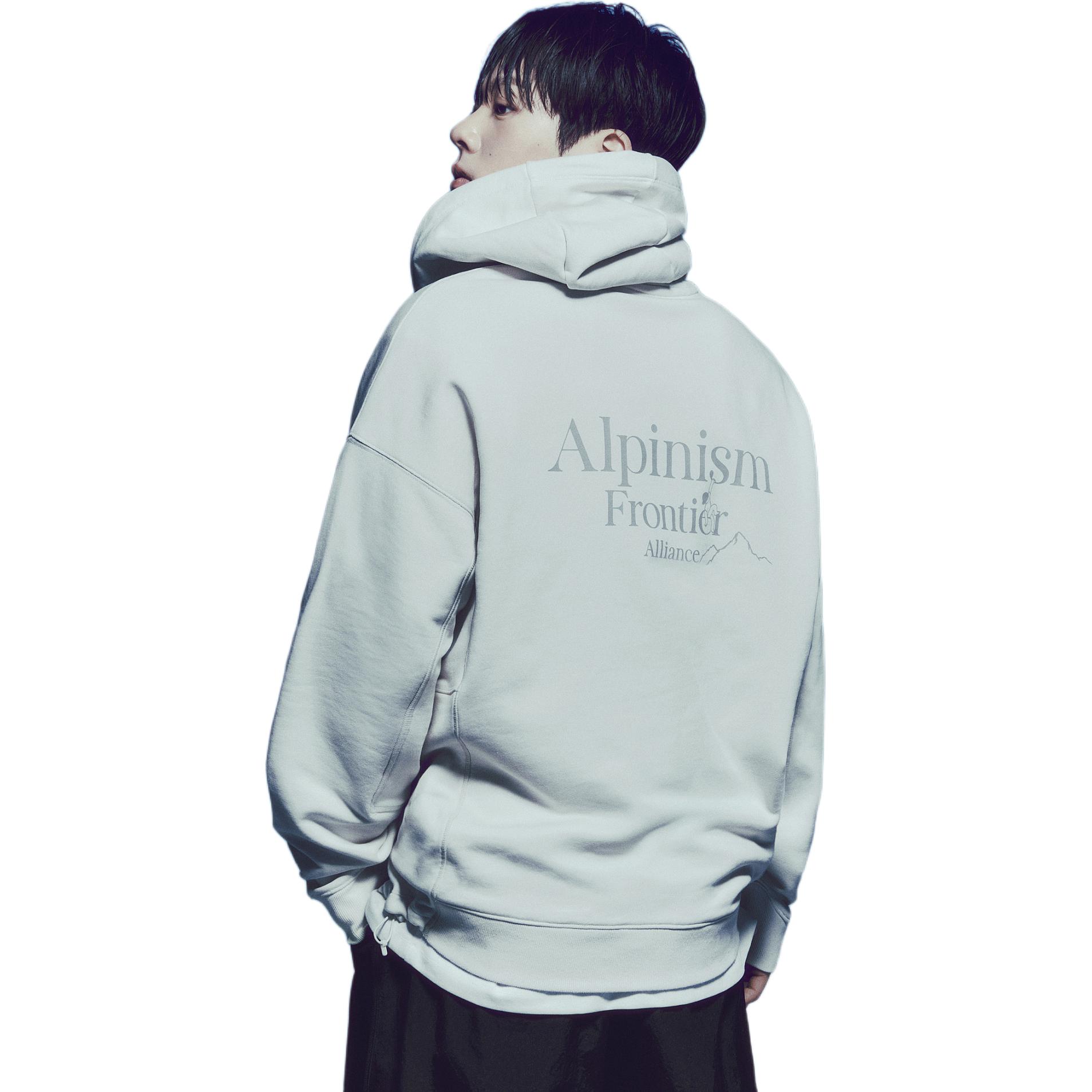 Sizing KOLON SPORT 男女連帽衫 後背字母印花設計 休閒套頭款 TLTBS24411