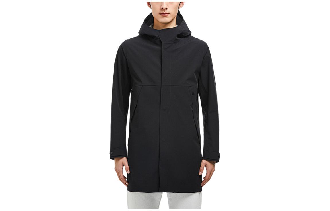 KOLON SPORT Lifestyle Waterproof Windbreaker Jacket Black - Outdoor Wear LHJK2MT533V