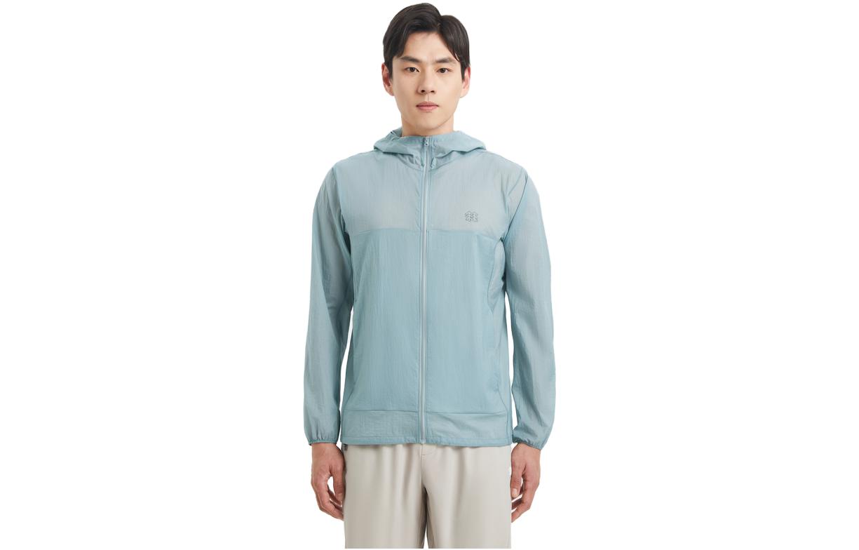 KOLON SPORT Lightweight Windproof Solid Hooded Jacket LHJK3MNK35