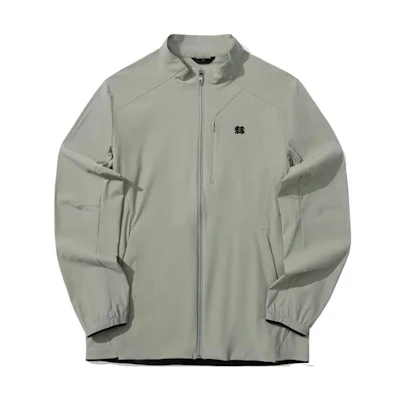 KOLON SPORT Logo Knit Jacket Military Green - Lightweight Casual Wear LHK2MN123-KH