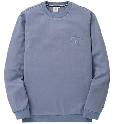 KOLON SPORT ルーズフィット クルーネック スウェットシャツ ブルー 長袖 カジュアルウェア 21TBX23913 Buy KOLON SPORT ルーズフィット クルーネック スウェットシャツ ブルー 長袖 カジュアルウェア 21TBX23913