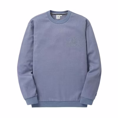KOLON SPORT Loose-Fit Crewneck Sweatshirt Blue Full Sleeve Casual Wear 21TBX23913