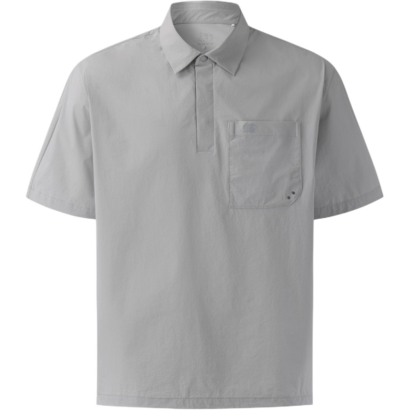 KOLON SPORT Loose-Fit Solid Color Short Sleeve Polo Shirt TLTCM25507