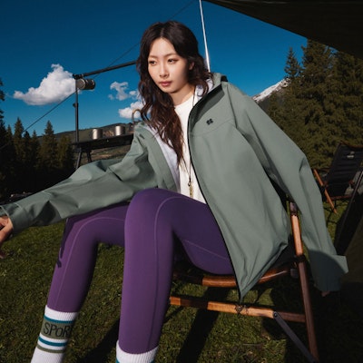 KOLON SPORT OBLI-K Jaket Hiking Tahan Air & Angin, Unisex LUJK4AT534 5