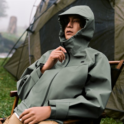 KOLON SPORT OBLI-K Jaket Hiking Tahan Air & Angin, Unisex LUJK4AT534 6