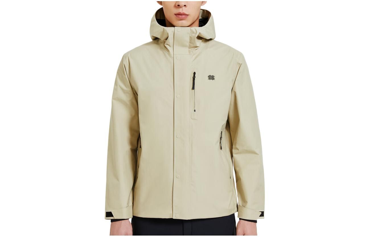 KOLON SPORT Outdoor Waterproof Breathable Jacket Beige LHJK2AN181