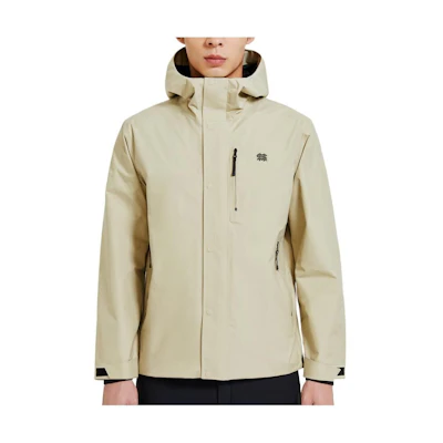 KOLON SPORT Outdoor Waterproof Breathable Jacket Beige LHJK2AN181