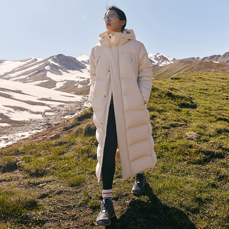 Shop 코오롱스포츠 퍼포먼스 방풍 반사 롱다운 자켓 유니섹스 LUDJ3WNT03