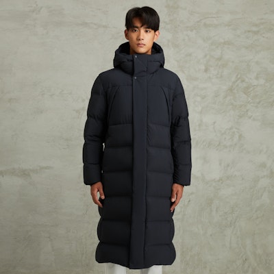 코오롱스포츠 퍼포먼스 방풍 반사 롱다운 자켓 유니섹스 LUDJ3WNT03 1