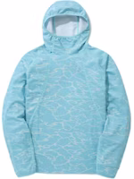 KOLON SPORT SHADE Expert Light Blue Hooded Raglan Print Sweatshirt Mens 8GTBX24107OTX KOLON SPORT SHADE Expert Light Blue Hooded Raglan Print Sweatshirt Mens 8GTBX24107OTX