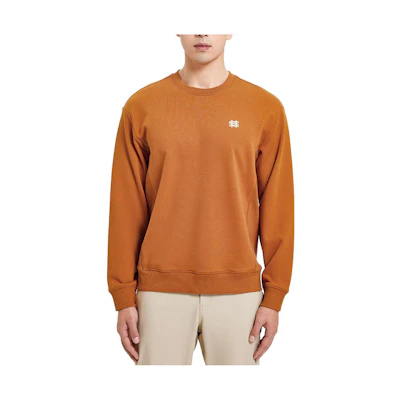 KOLON SPORT Solid Color Crewneck Long-Sleeve Casual Sweatshirt LHMT3ST517