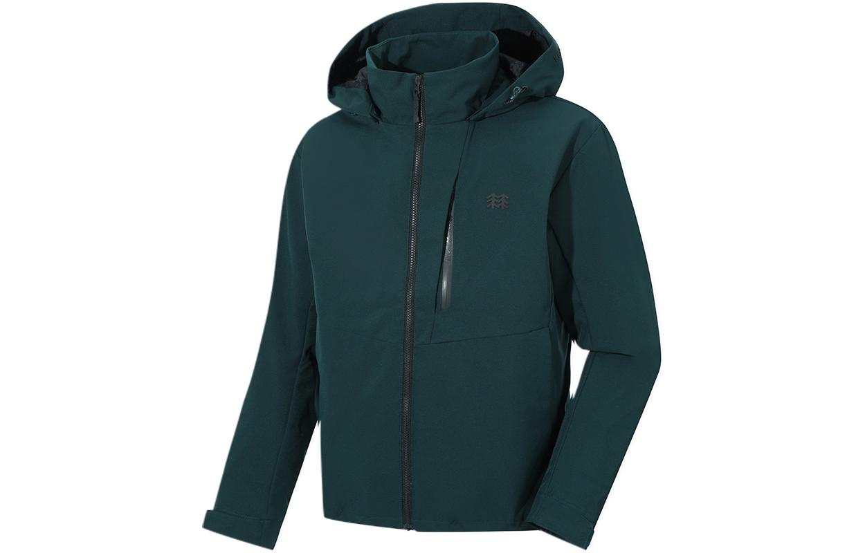 Kolon Sport Solid Color Detachable Hood Casual Jacket JWJJA22101