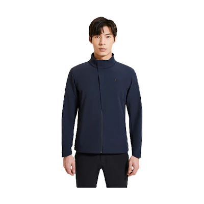 KOLON SPORT Solid Color Fleece Zip-Up Jacket LHJK2WN127