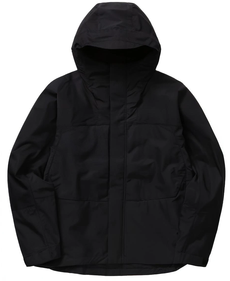kolon-sport-solid-color-hooded-zip-jacket-black-tljjm-24521