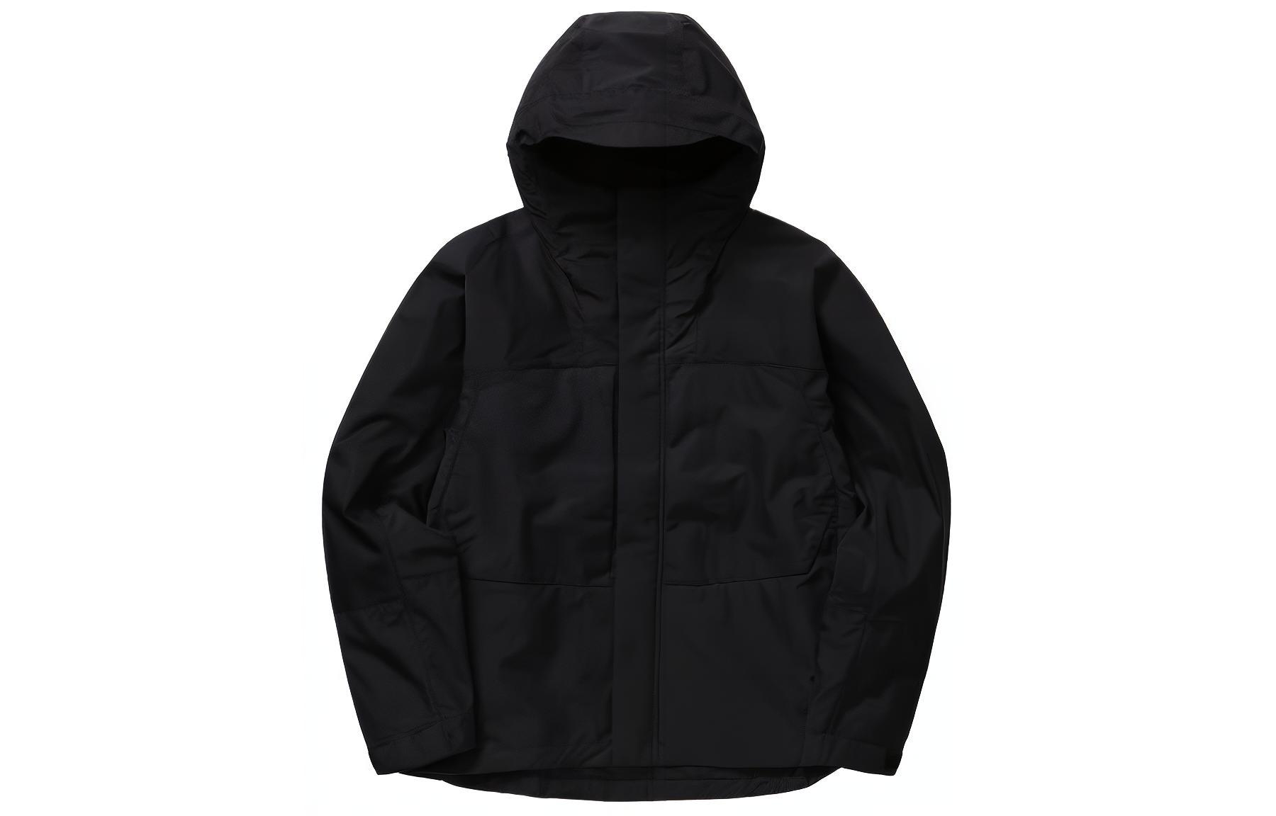 Order KOLON SPORT 單色連帽拉鏈外套 - 黑色 TLJJM24521